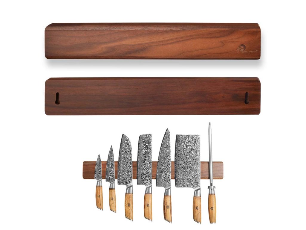 magnetická lišta na zeď 50 cm Walnut 8