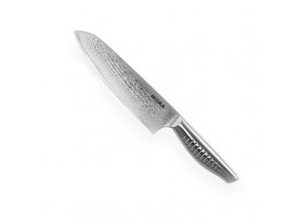 nůž Santoku 180mm - Suncraft MOKA vg-10 Damascus, japonský kuchyňský nůž