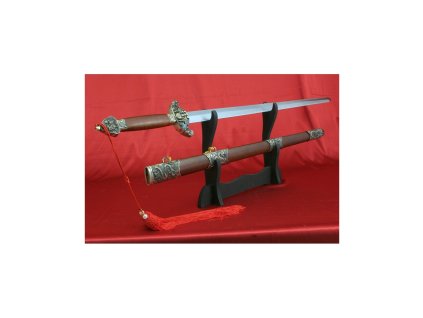 3243 cinsky mec dynastie qing nebrouseny s lestenou imitaci kaleni