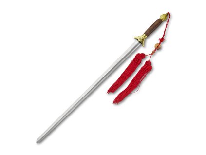 Tai-chi cvičný čínský meč, čepel z pružné nerezové oceli, dřevěná pochva eshop