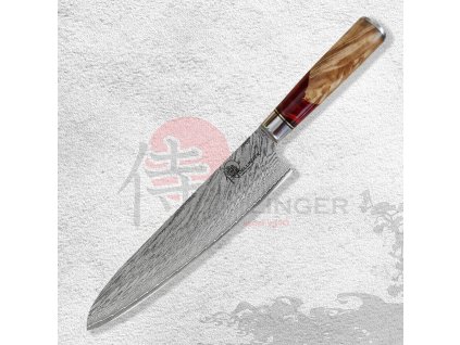 nůž kuchařský/Chef 9" (240mm) Dellinger Red resin