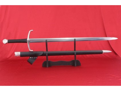meč středověký - evropského typu, ostrý, funkční