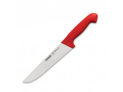 řeznický porcovací nůž 200 mm - červený, Pirge PRO 2002 Butcher