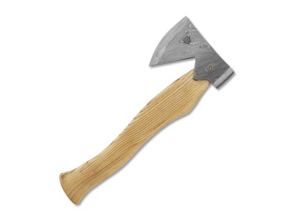 Damašková sekera Dellinger Valhalla ASKA Damascus s koženým pouzdrem