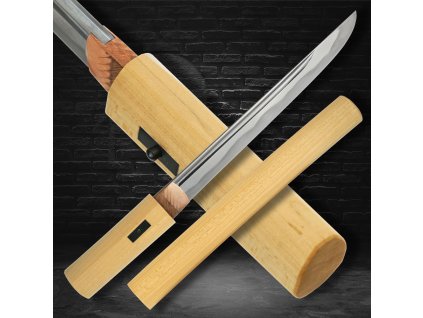 4950 japanese tanto shobu shirasaya tamahagane steel real notare hamon