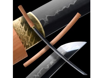 5043 shirasaya japanese sword t 10 steel yokote real hamon