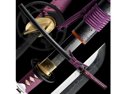 Dirudo Japanese Sword - T-10 Steel, Yokote - Choji Hamon