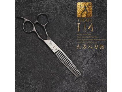 Kadeřnické nůžky 6" TITAN TM630 VG-10 Profesional - matné trimovací