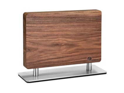 stojan magnetický walnut, s nerezovou základnou2