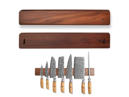 magnetická lišta na zeď 50 cm Walnut 8
