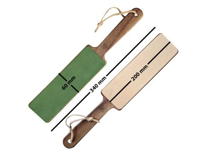 Obtahovací kůže na ořechovém prkénku - oboustranná