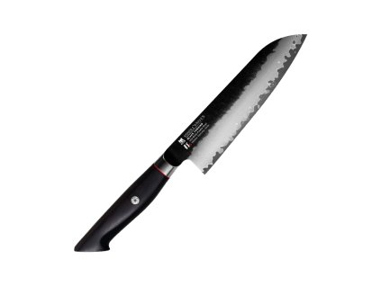 nůž Santoku BG42 3 Layers Ebony Wood 180 mm 1