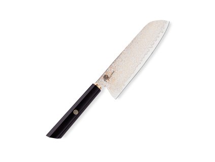 nůž Santoku 180 mm Dellinger Resin Black Gold Damascus 1