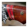 Lovecký damaškový nůž Dellinger Streiter VG-10 Sisso Wood, s koženým pouzdrem n