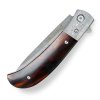 Lovecký zavírací damaškový nůž Dellinger Scorpion Iron-Wood Flipper d