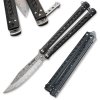 Damaškový nůž motýlek/balisong Dellinger Carbon Butterfly VG-10 Damascus
