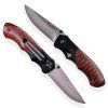 Lovecký zavírací damaškový nůž Dellinger Hunter Snake Wood