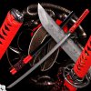 4929 reddo japanese katana t 10 steel yokote real hitatsura hamon