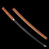 30090 9 shirasaya japanese sword t 10 steel yokote real hamon