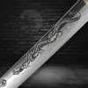 5148 5 rozenhiru japanese katana t 10 steel horimono yokote choji midare hamon