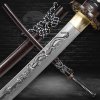 5148 rozenhiru japanese katana t 10 steel horimono yokote choji midare hamon