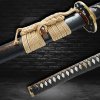 5166 4 mandji sukashi katana t 10 steel real suguha hamon