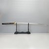 5166 6 mandji sukashi katana t 10 steel real suguha hamon