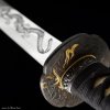 4044 5 dragon japanese katana tamahagane steel horimono yokote suguha hamon