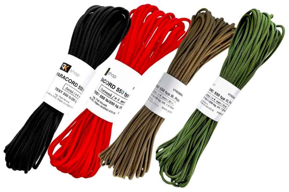 Paracord (kurz für „Fallschirmschnur“)