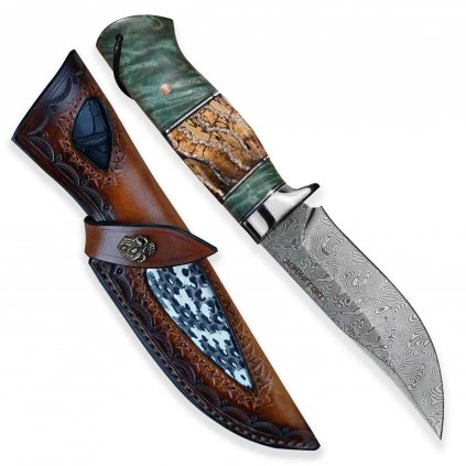 nůž lovecký Waldmann mammut Damascus H08 19