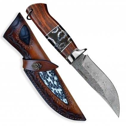 nůž lovecký Waldmann mammut Damascus H08 9