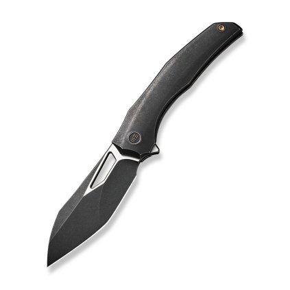 Zavírací kapesní EDC nůž WEKNIFE Ignio Black s titanovou rukojetí a pouzdrem