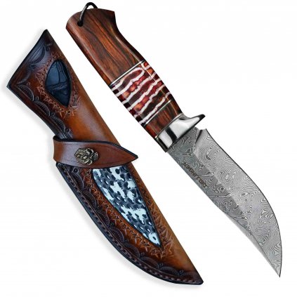 nůž lovecký Waldmann mammut Damascus H08 4