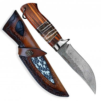 nůž lovecký Waldmann mammut Damascus H08 11