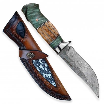 nůž lovecký Waldmann mammut Damascus H08 22