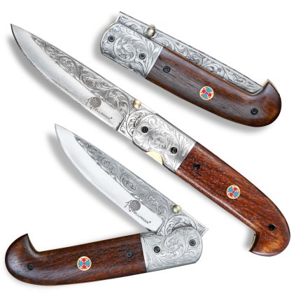 nůž Dellinger D2 Kizama Rose Wood PMX136 1