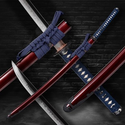 Tsunami Japanese Katana - T-10 Steel, Yokote Tip - Choji Midare Hamon - Second Grade
