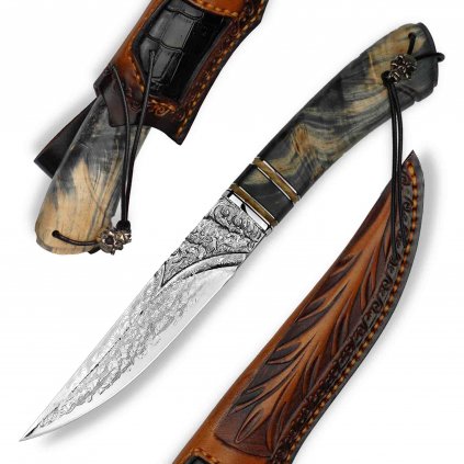 nůž Dellinger Hunter damascus K H291 1