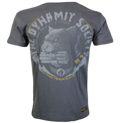 Tričko Yakuza Premium 3802 světle šedé, Born to Burn, The Dynamit Society 1