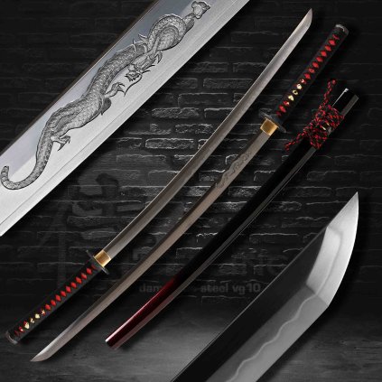 katana dragon horimno T 10 hamon ST 138 1