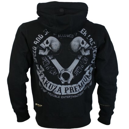 Mikina s kapucou Yakuza Premium 3825C Trouble Entertainment černá 1
