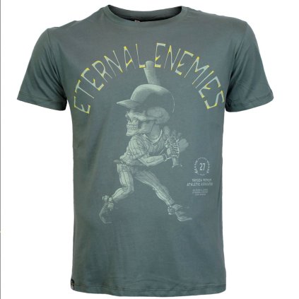 Tričko Yakuza Premium 3900 grey olive, Eternal Enemies, Los Angeles 4