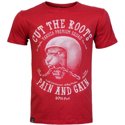 Tričko Yakuza Premium 3901 červené, Cut the Roots Los Angeles 2