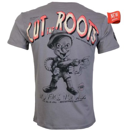 Pánské šedo fialové tričko Yakuza Premium Selection YPS 4012, Cut the Roots 1
