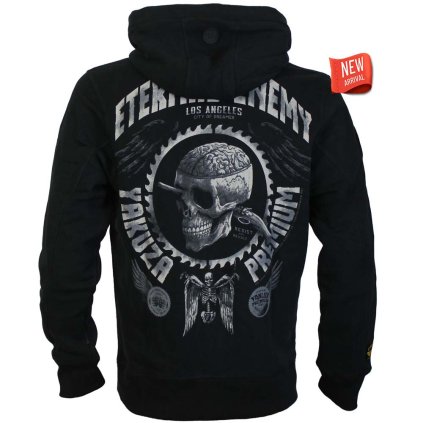 Mikina s kapucou Yakuza Premium 4025A ETERNAL ENEMY černá 4