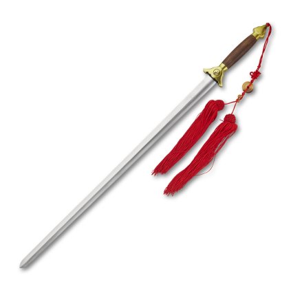 Cvičný nebroušený meč na Tai-chi s palisandrovou rukojetí