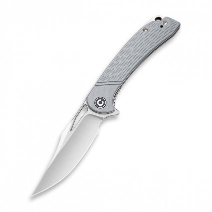 folding knife CIVIVI Dogma Milled Gray G10