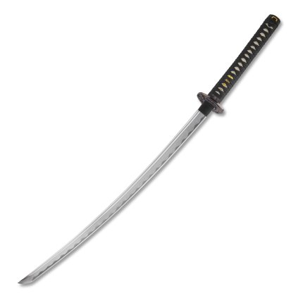 Replika samurajského meče katana Kasumi 2,30 Shaku, uhlíková ocel AISI 1045, leštěná imitace hamonu, Yokote