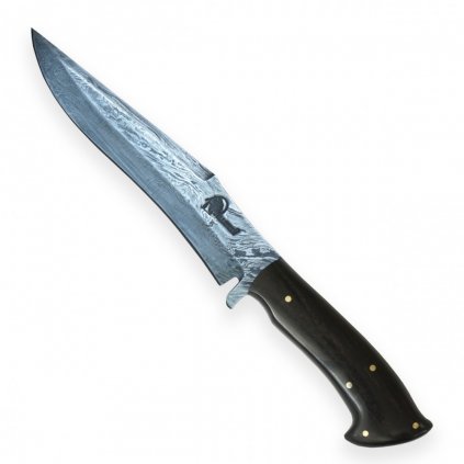 knife Dellinger Damascus Ebony