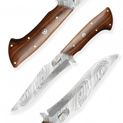 knife Dellinger Damascus Cocobolo Forest